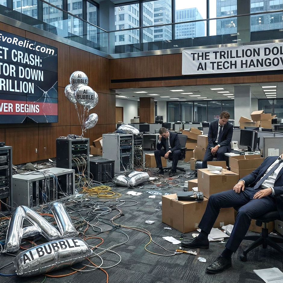 The Trillion Dollar AI Tech Hangover: Market Bubble Burst