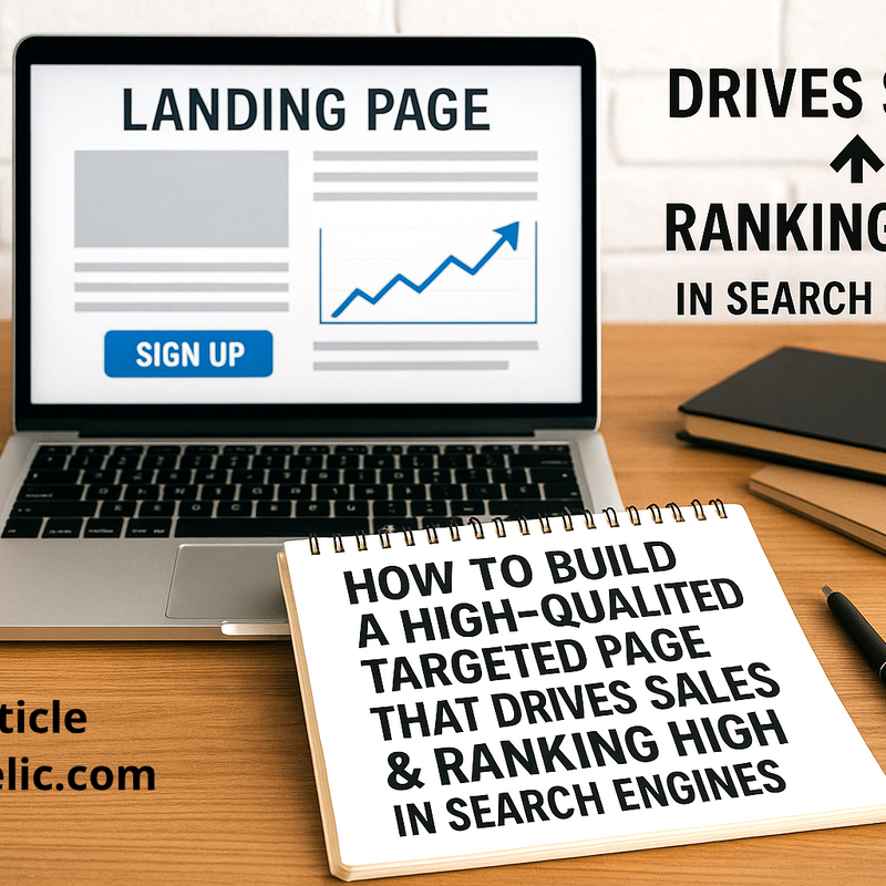 Crafting a Conversion Powerhouse: How to Build a High-Quality Landing Page That Sells and Soars in Search Rankings