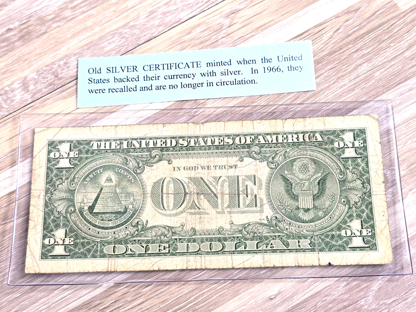 1957 Silver Certificate Rare Dollar Bill Blue Seal Old US Bill $1 Money Series B