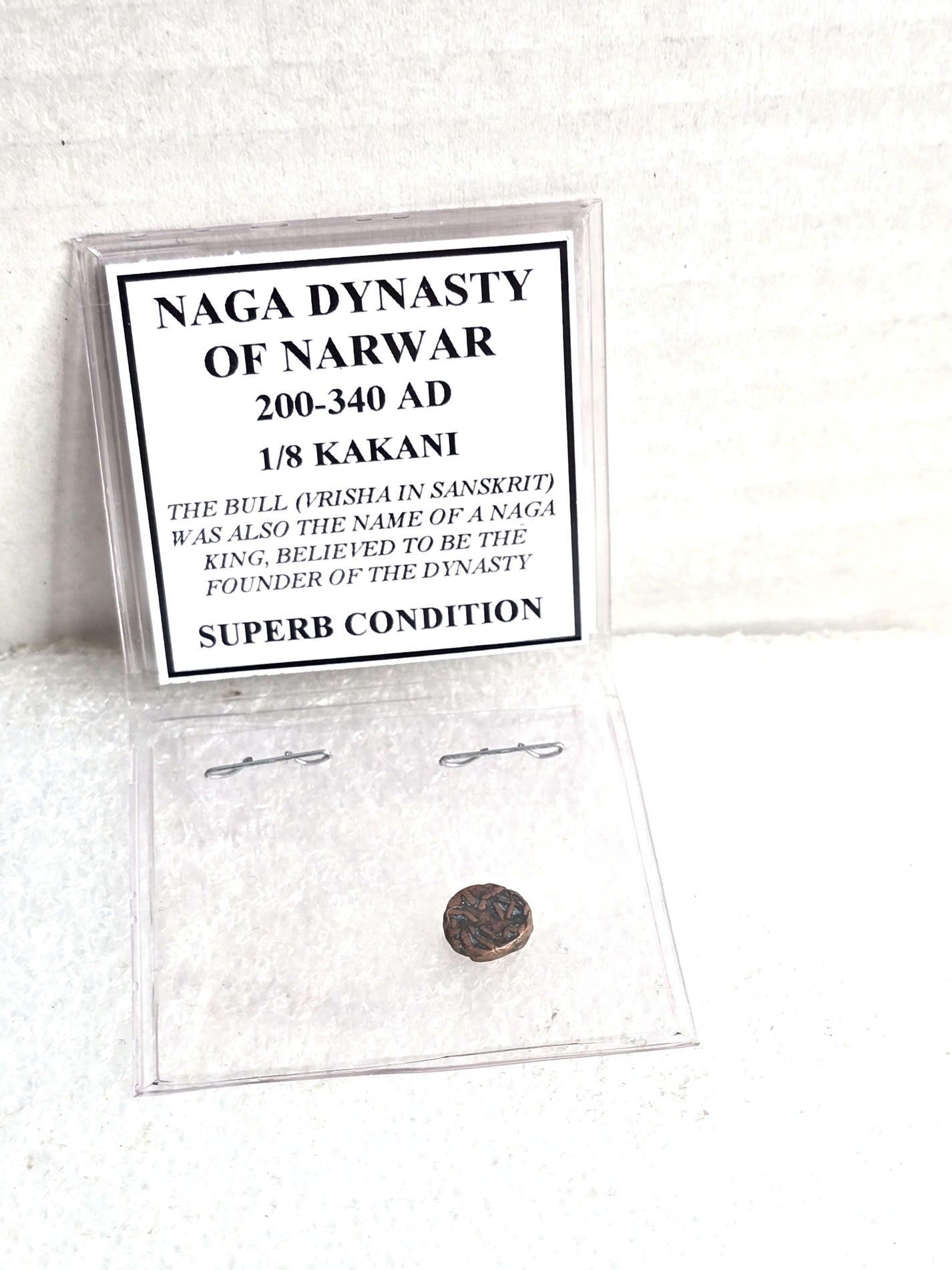 200-340 AD Naga Dynasty of Narwar 1/8 Kakani Coin