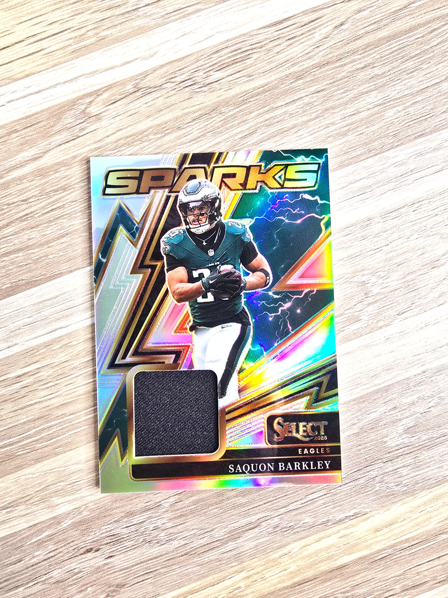 2025 Saquon Barkley Panini Select Sparks No. SPK-SBY