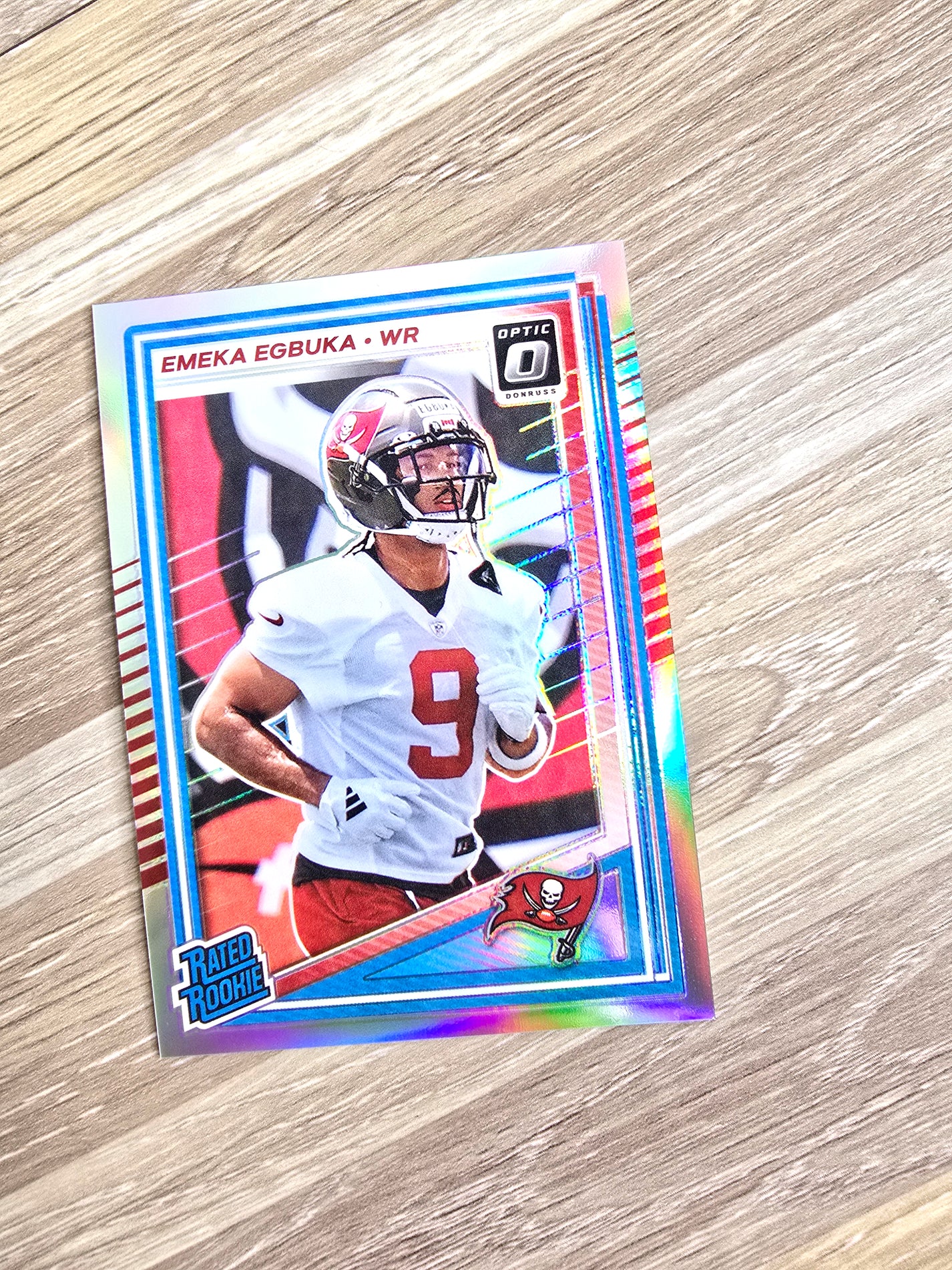 2025 Emeka Egbuka NFL Rookie Football Card Panini Optic No 265