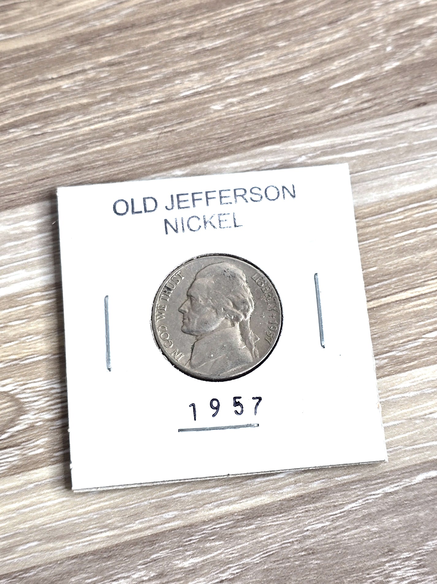 1957 Jefferson Nickel – Good Condition with Normal Wear