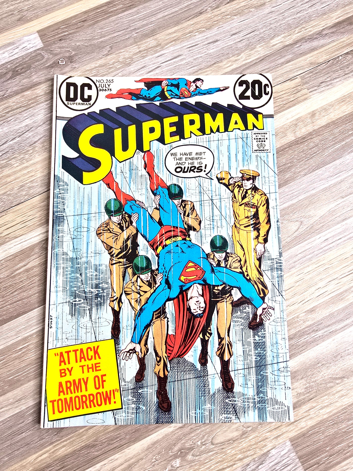 1973 Superman DC Comic #265 Attack by the Army Tomorrow