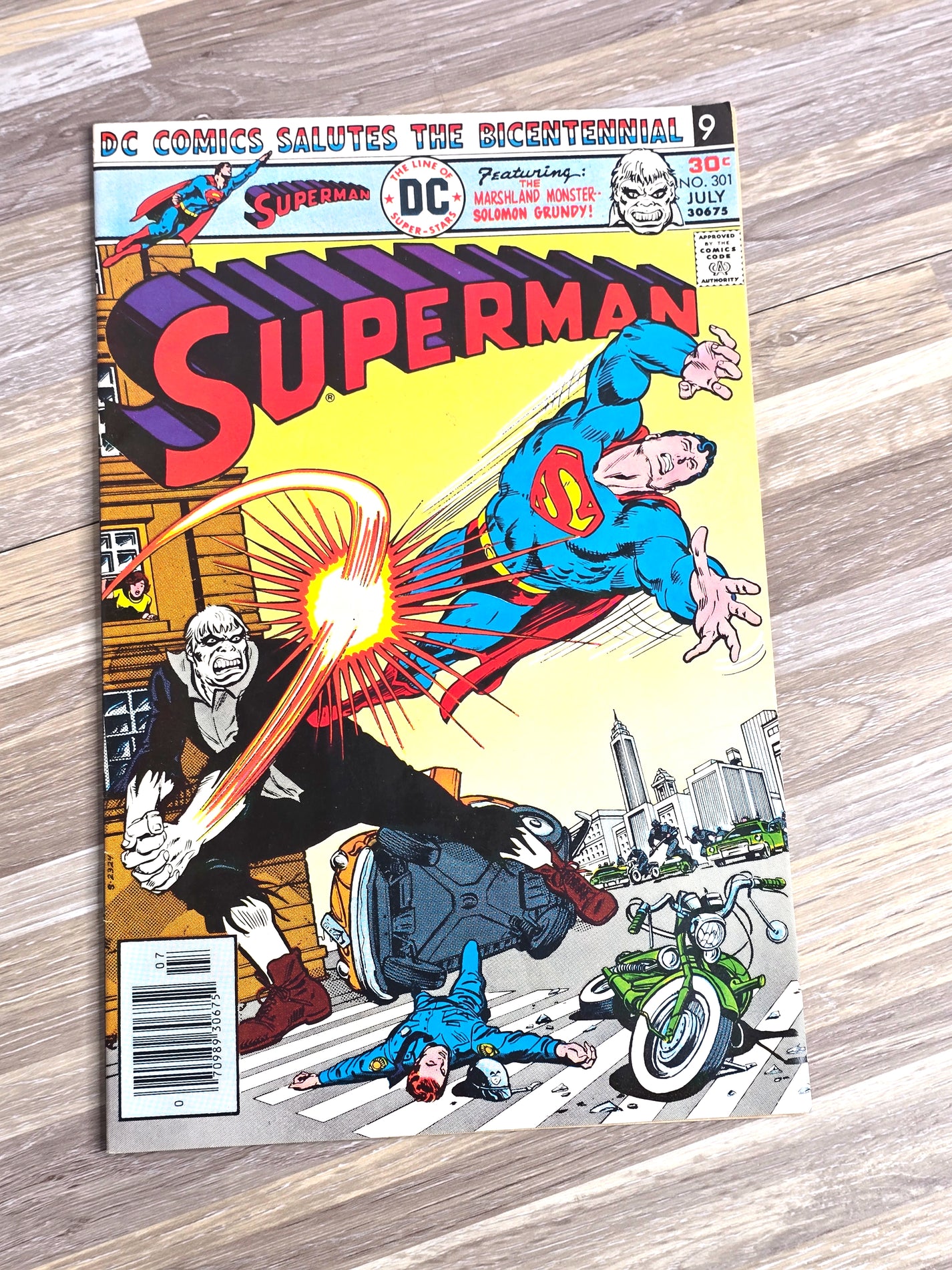 1976 DC Comics Superman #301 Marshland Monster Solomon Grundy