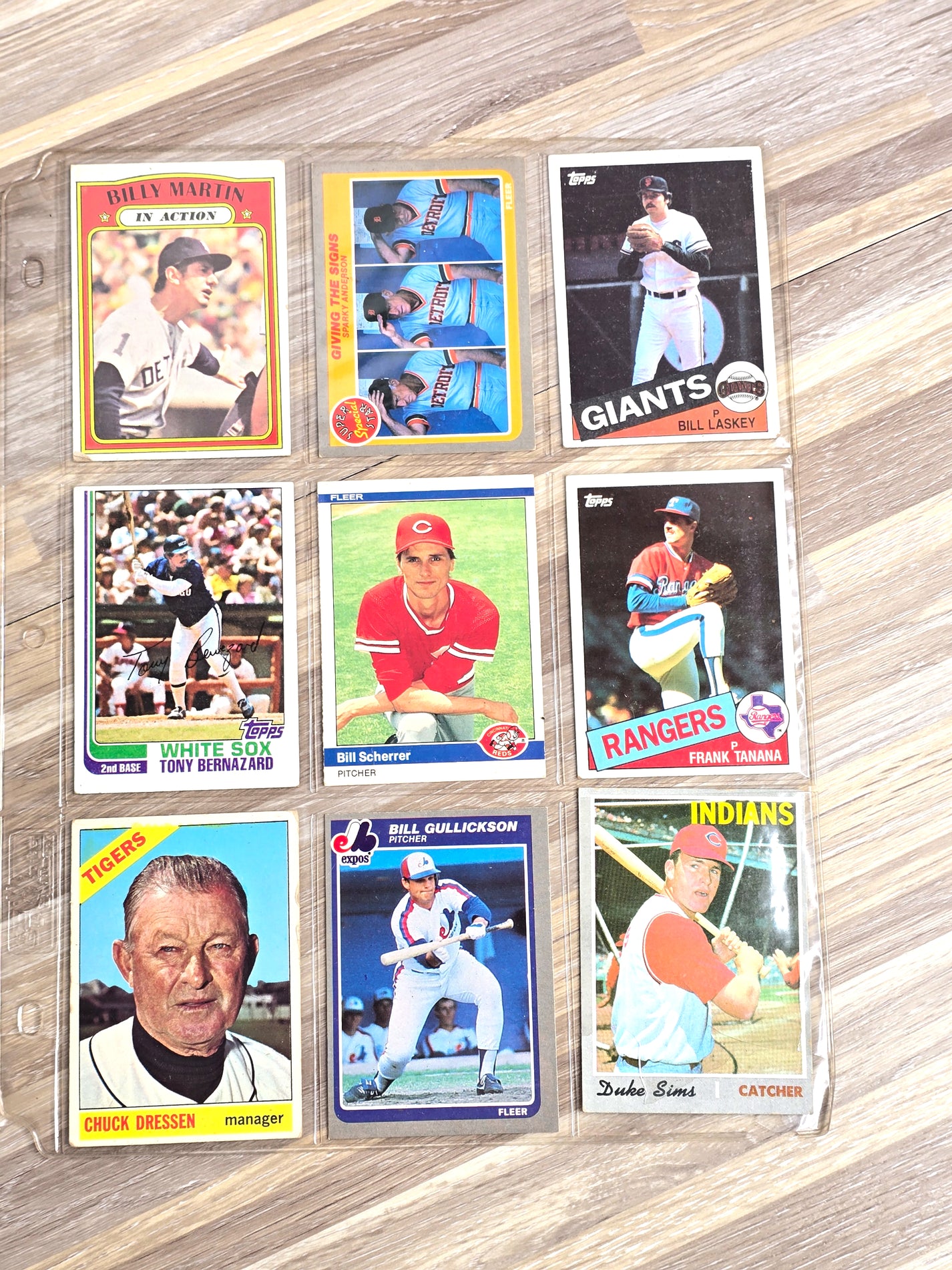 Topps Vintage 1980s Baseball 9 Card Deal
