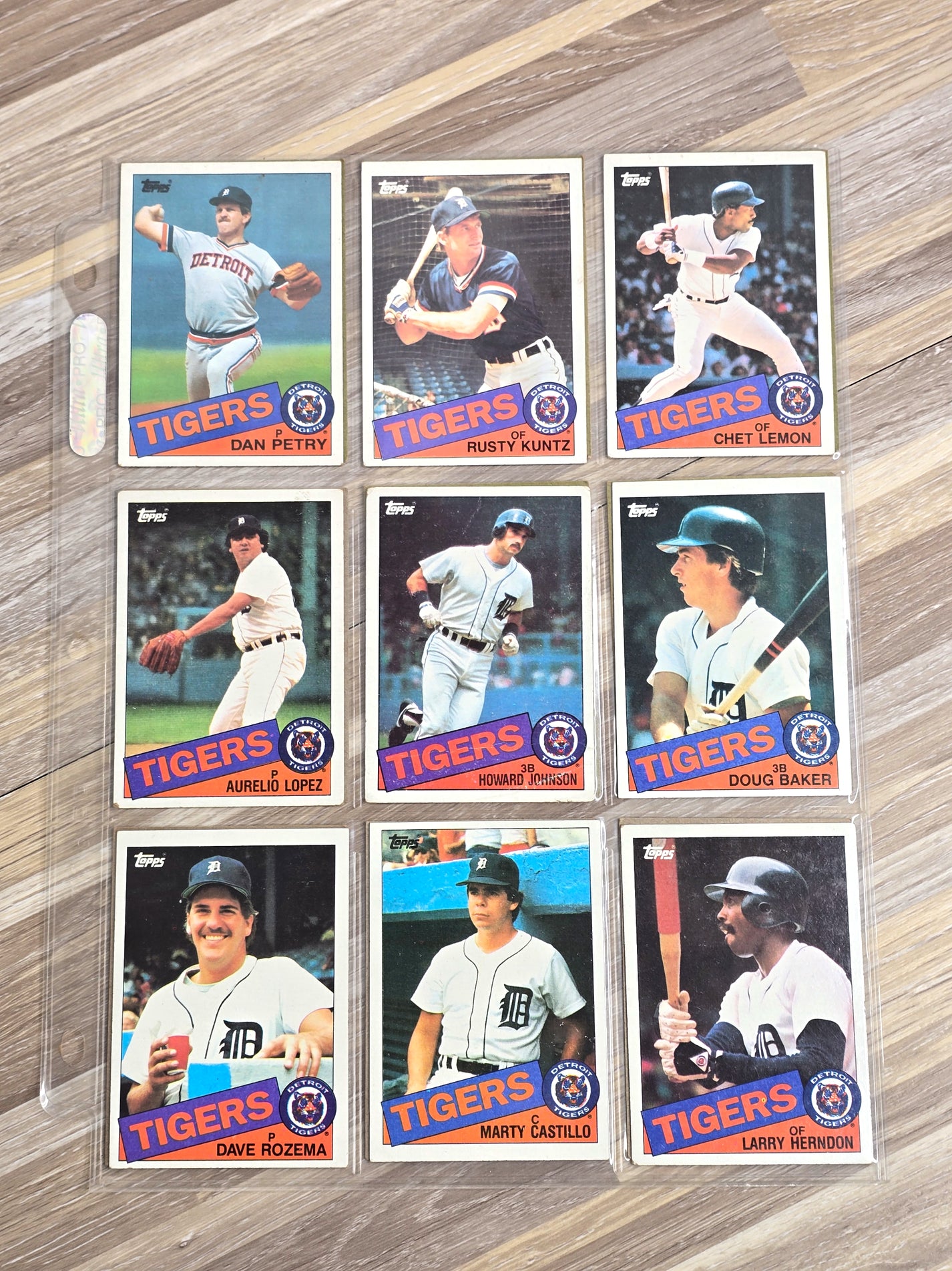 Topps Baseball 18 Card Deal 1980s Detroit Tigers