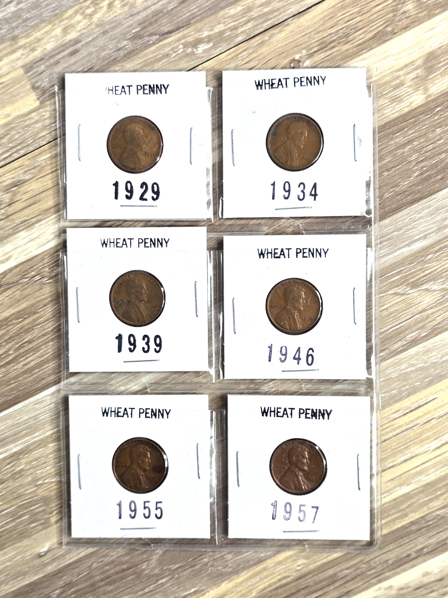 Wheat Pennies Coins Deal 1929 - 1957