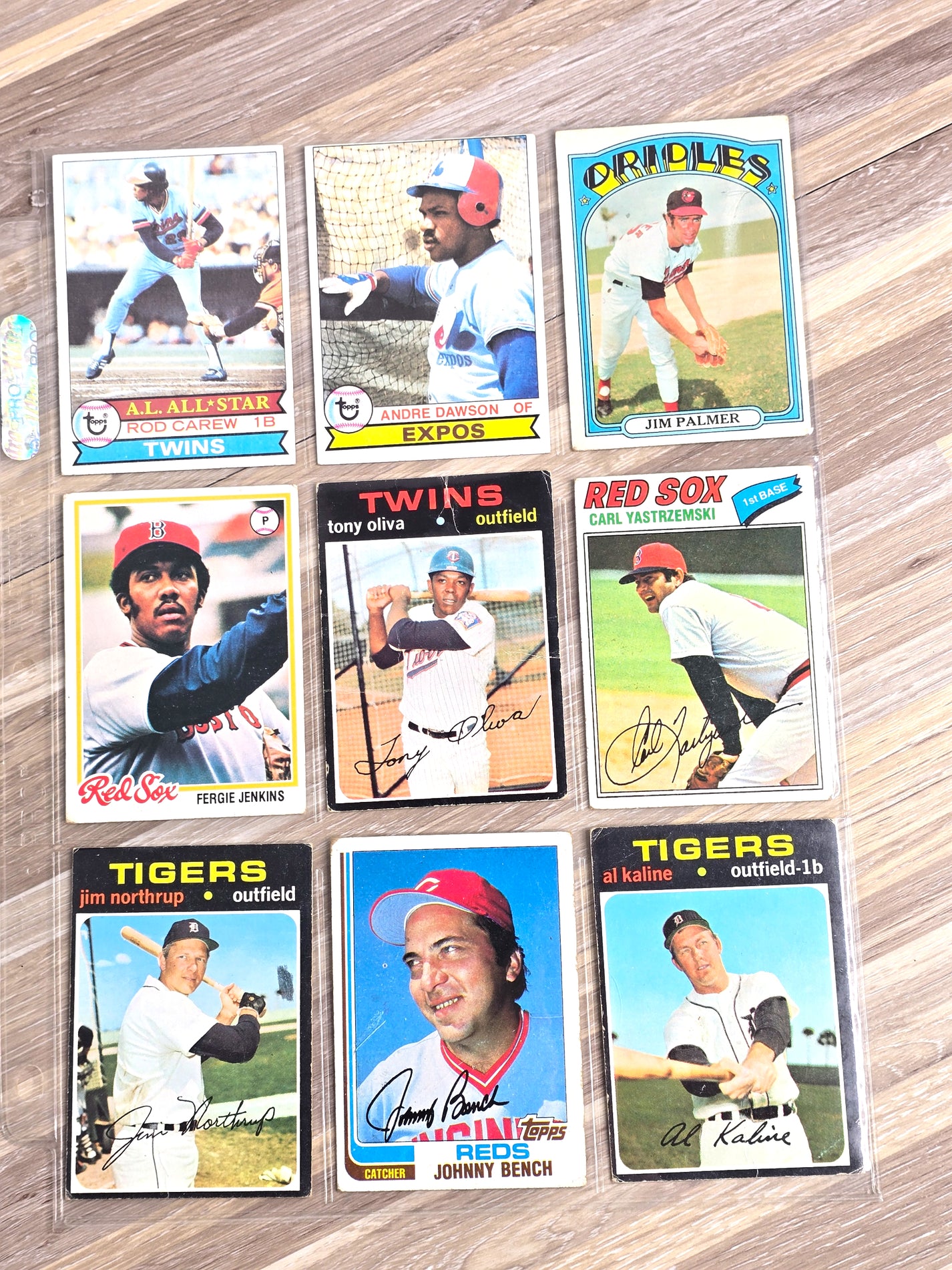 Topps 1970s Baseball 9 Card Lot Deal