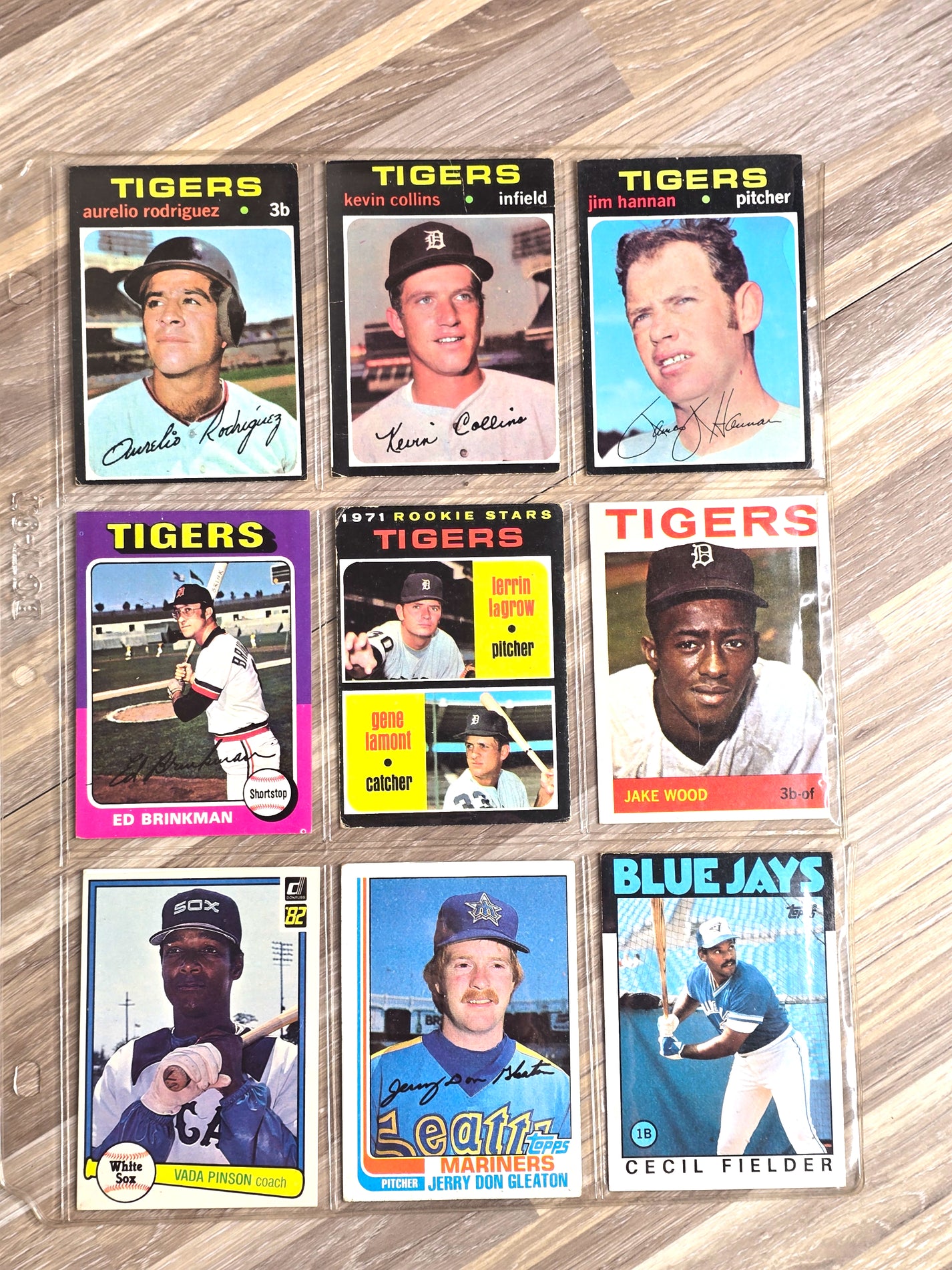 Vintage Topps 9 Baseball Cards Lot Deal