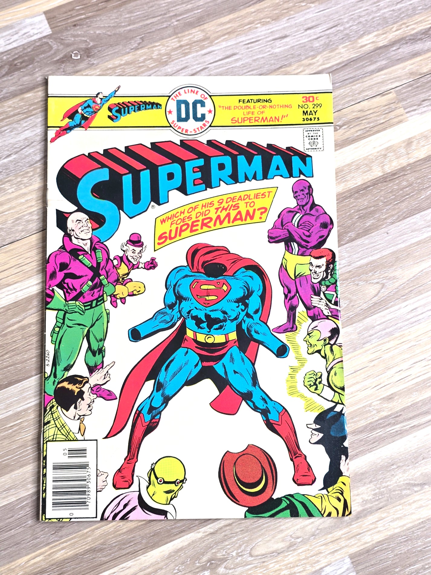DC Comics 1976 Superman #299 His 9 Deadliest Foes