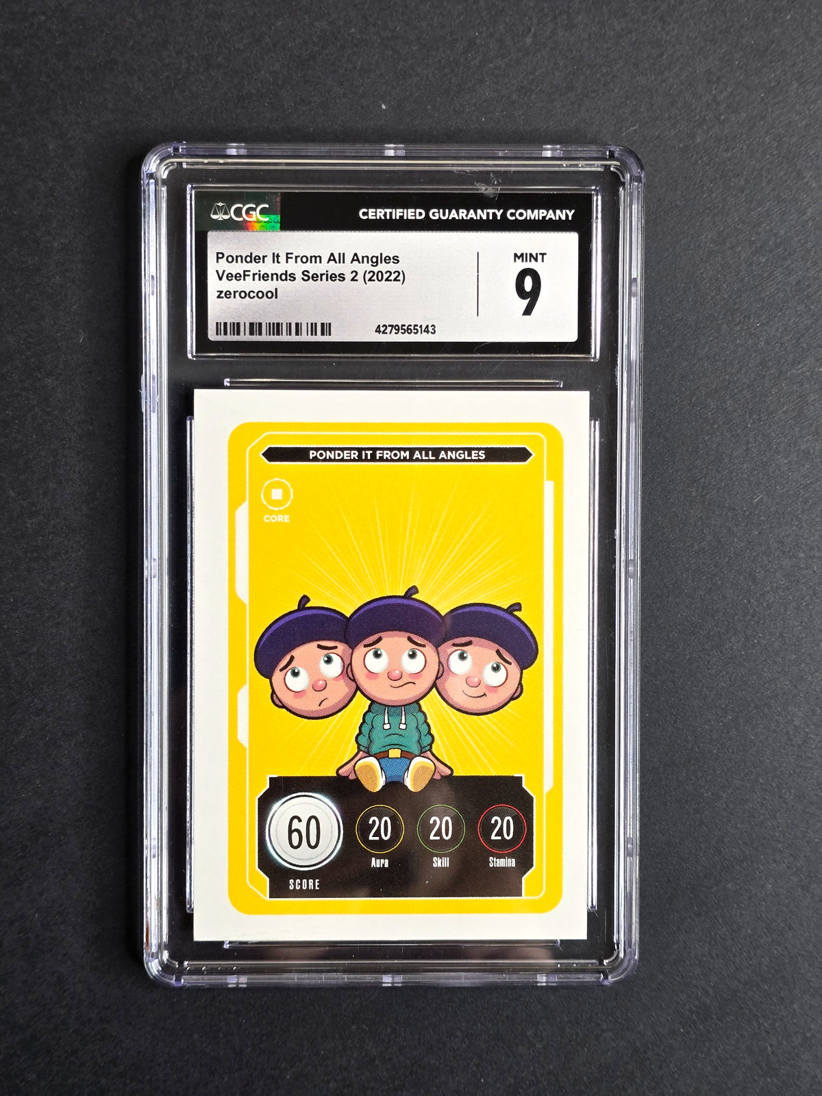 2022 VeeFriends Series 2 Zerocool Ponder It From All Angles Graded CGC 9 Mint