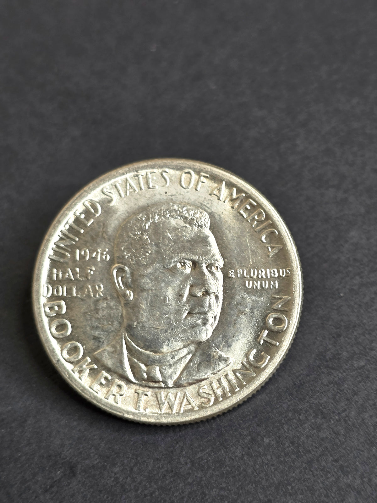 1946 Booker T. Washington Commemorative 90% Silver Half Dollar US Mint