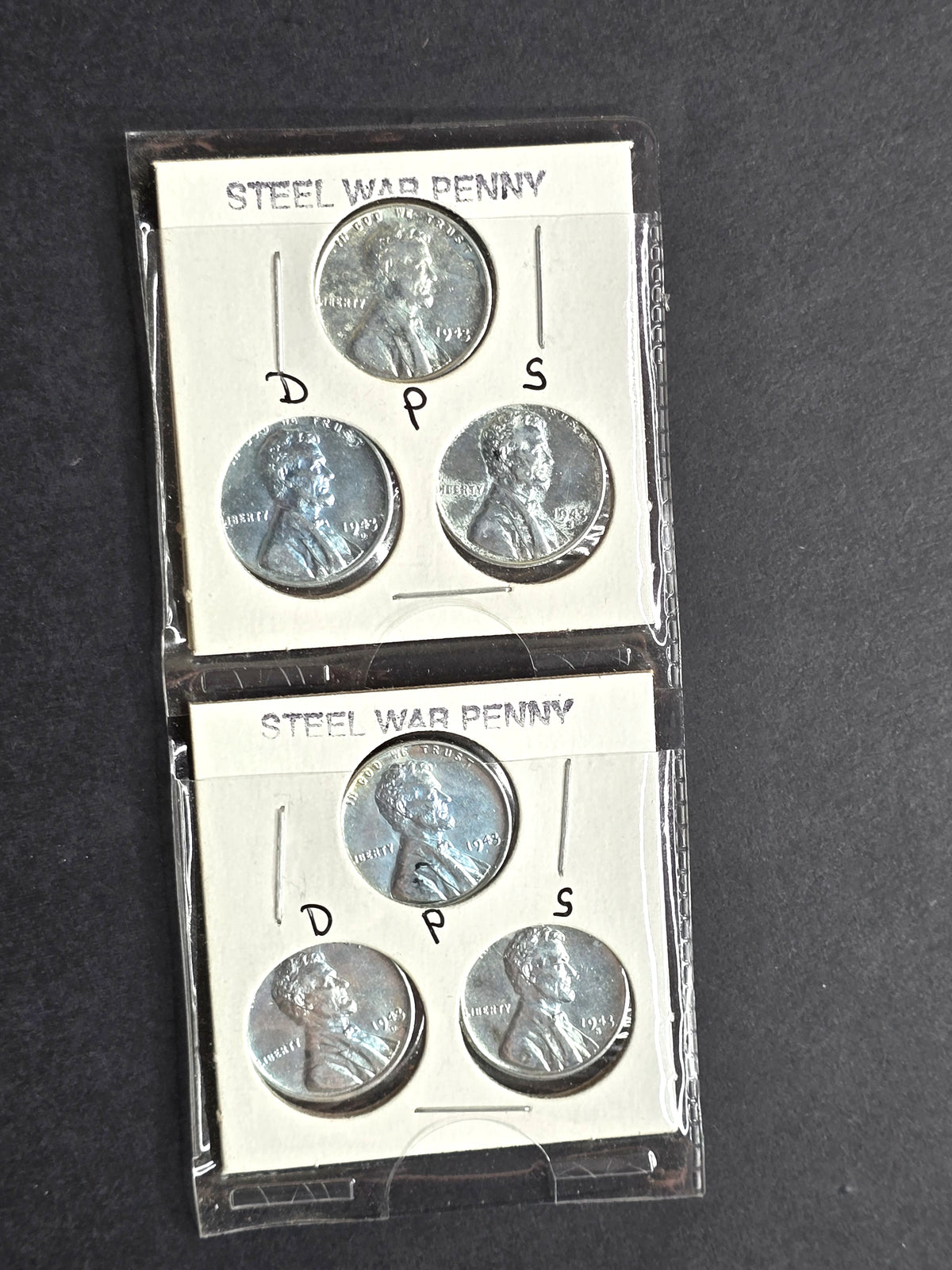 1943 Steel War Cent Pennies 6-Cents Deal Sale