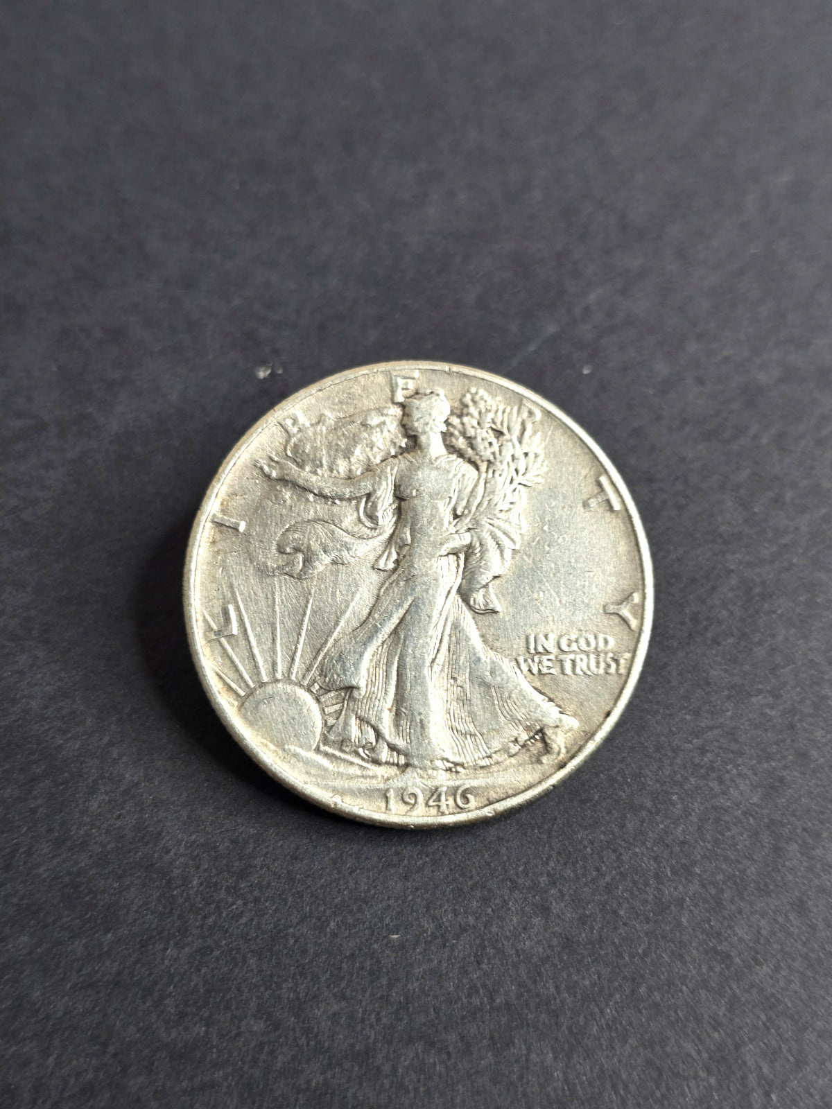 1946 Walking Liberty 90% Silver Half Dollar