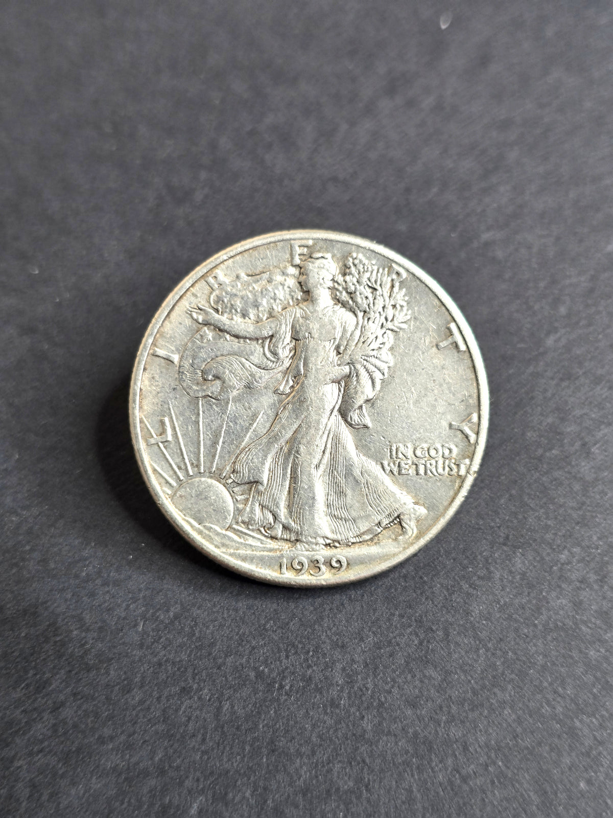 1939 Silver Coin Walking Liberty Half Dollar