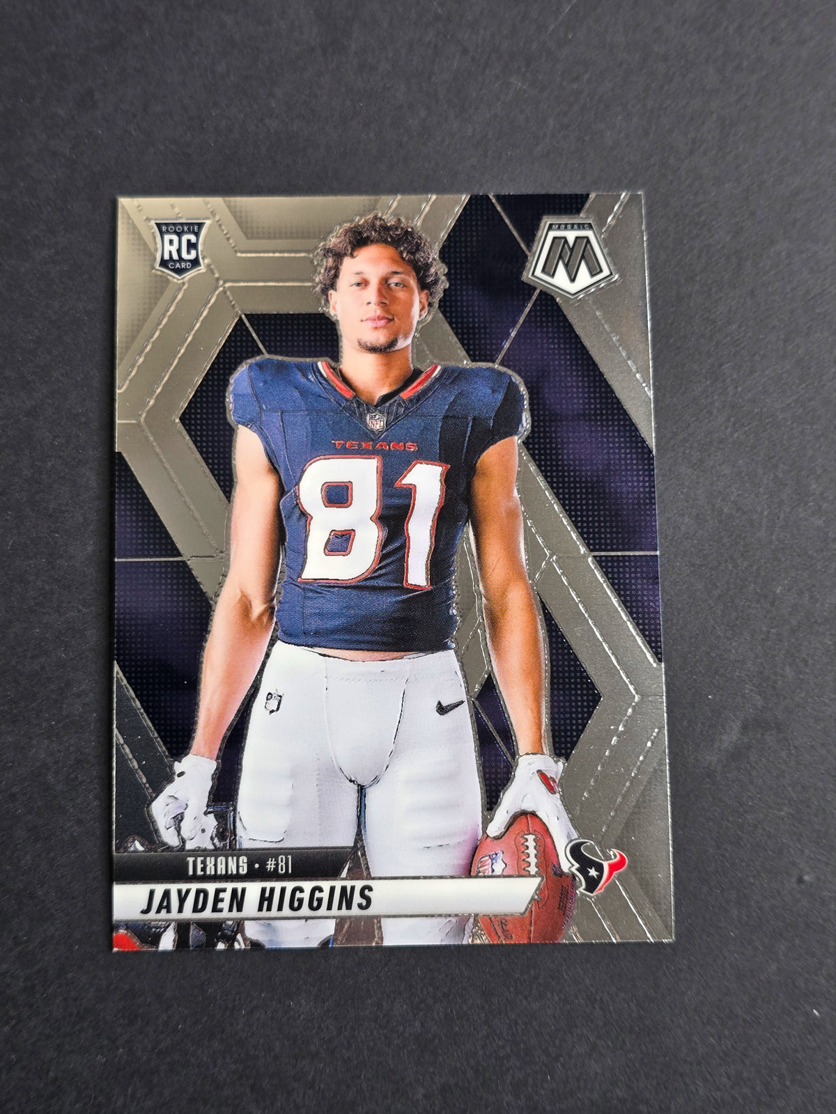 2025 Panini Mosaic Jayden Higgins RC #286 Houston Texans Rookie Card