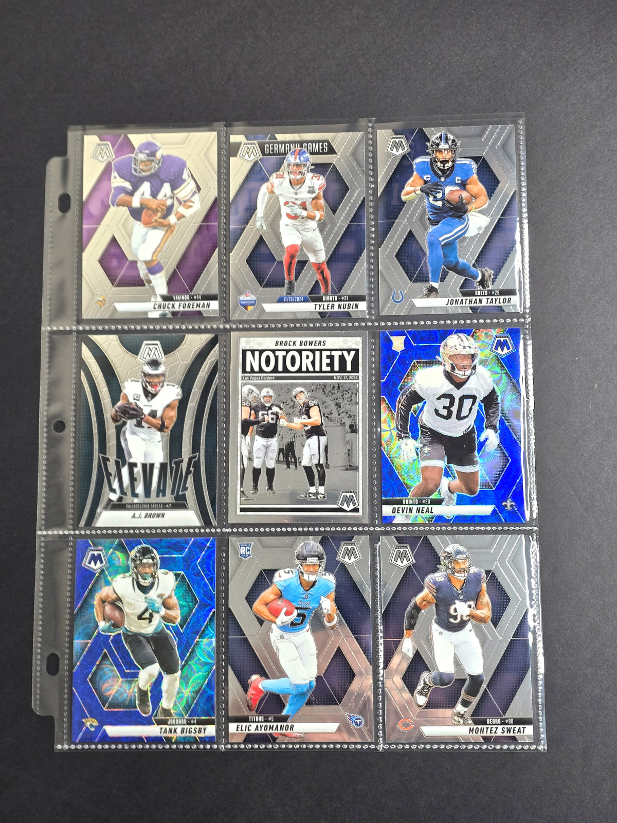 2025 Panini Mosaic Football 9-Card Bundle Sale