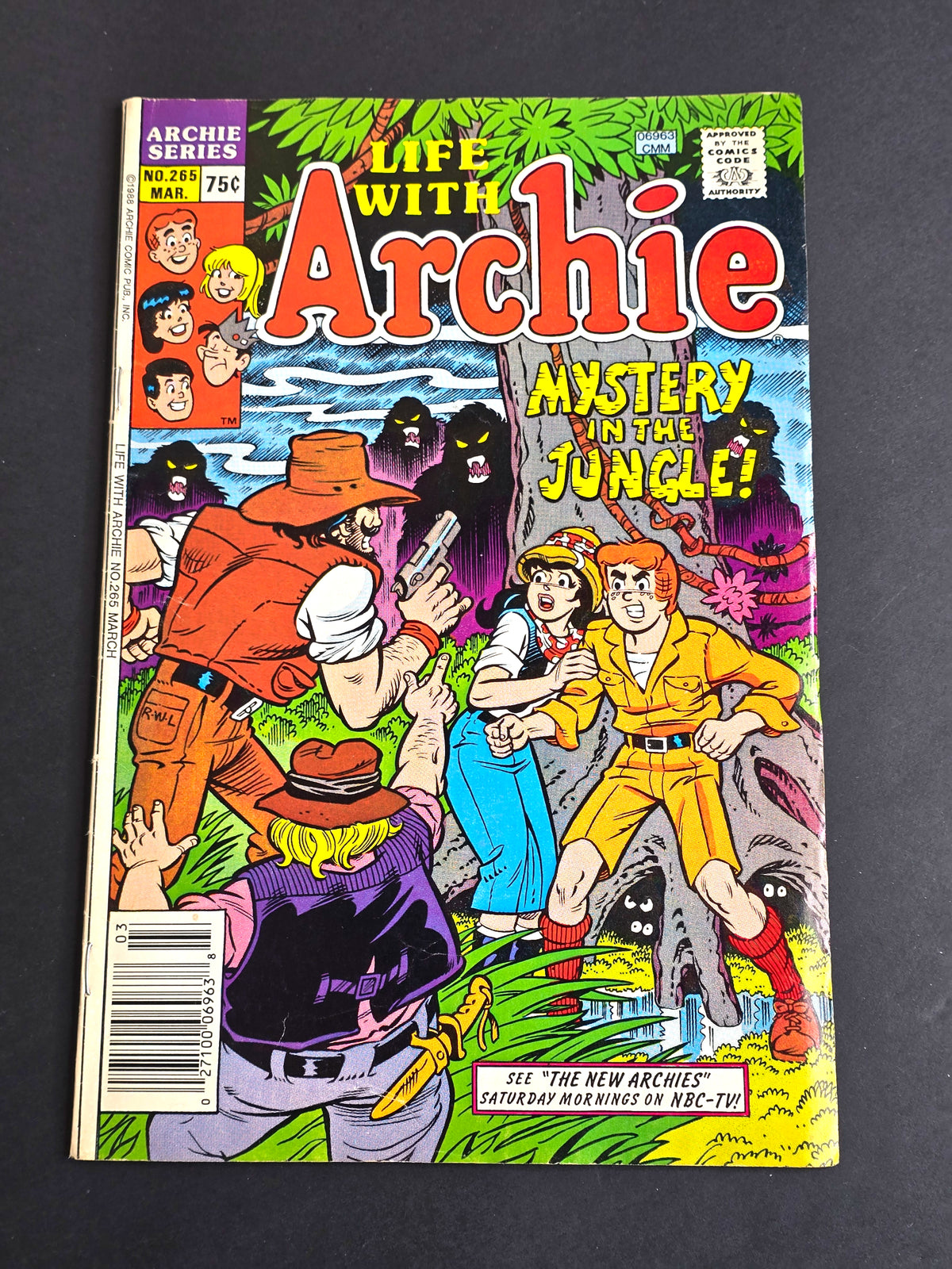 Life with Archie #265 (March 1988) Copper Age Comic – Mystery In The Jungle