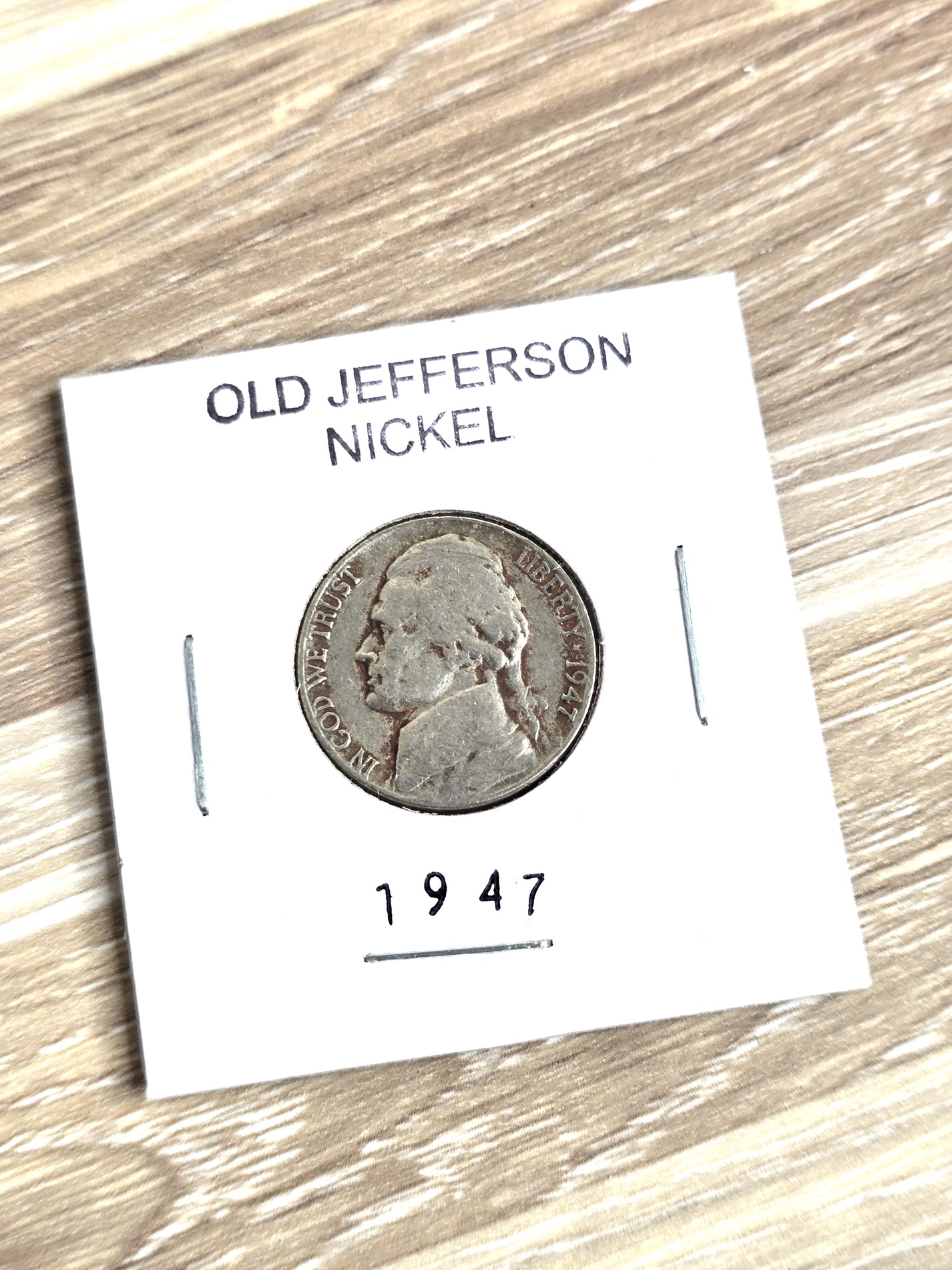 1947 Jefferson Nickel Coin