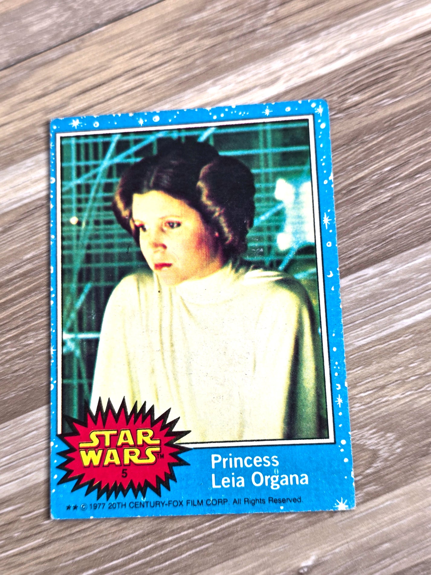 1977 Star Wars Princess Leia Organa Trading Card 20th Century Fox