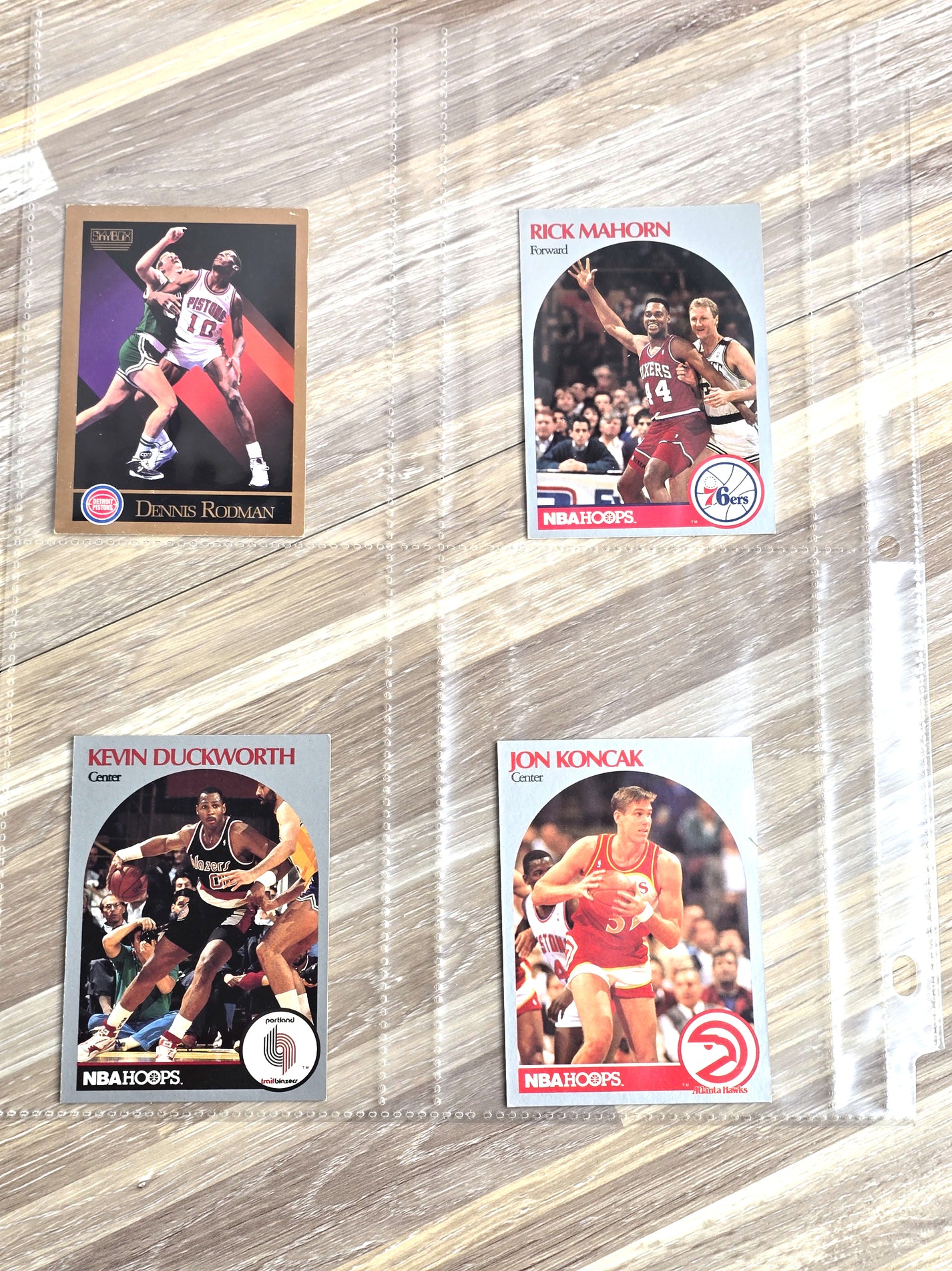 Vintage NBA Basketball Cards 1990s Rodman Duckworth Koncak Mahorn