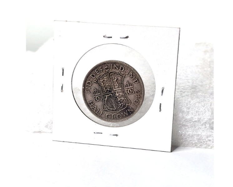 Coin 1942 British Half Crown .500 Silver George VI