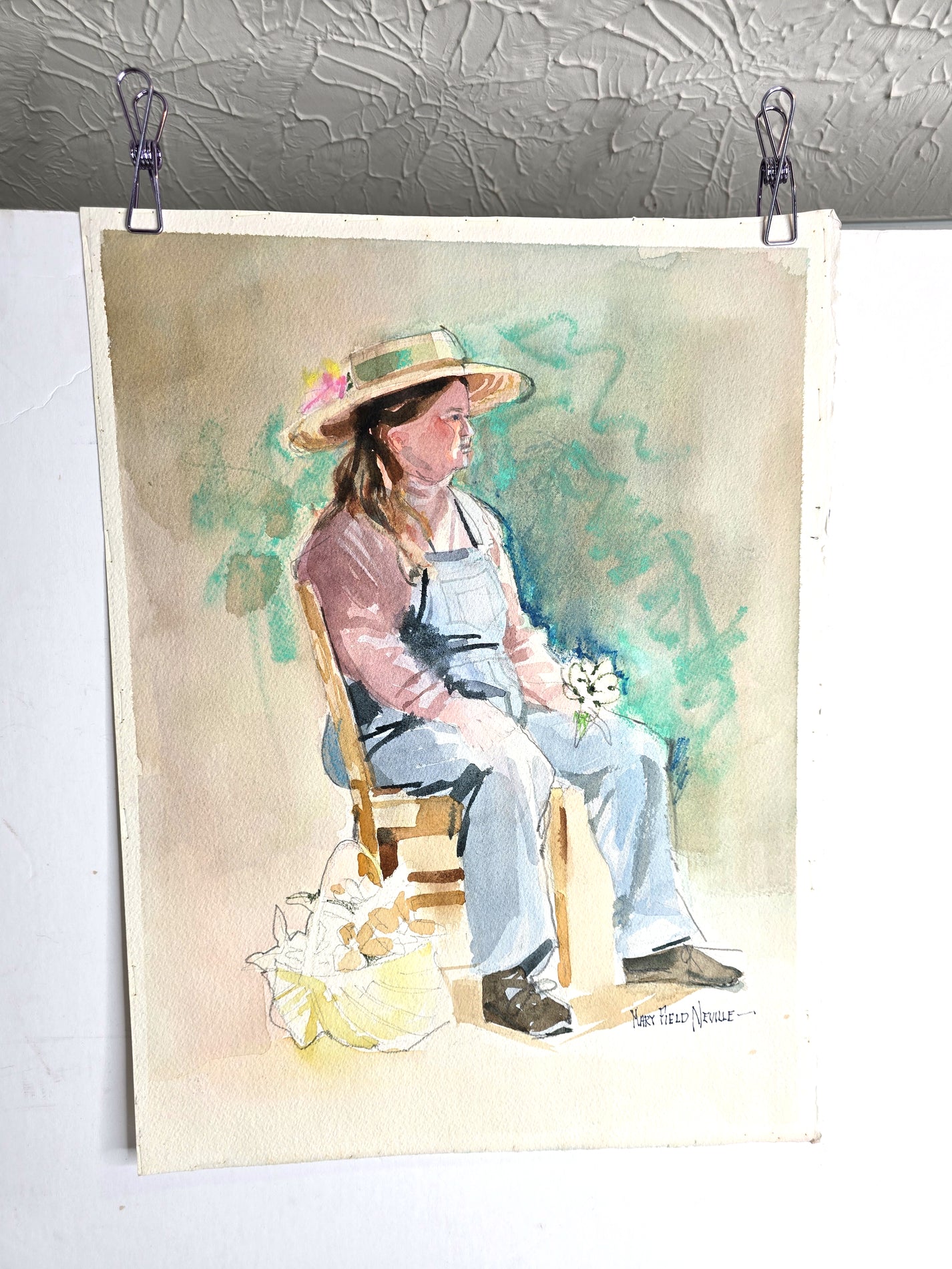 The Gardener Painting Art Signed by Artist